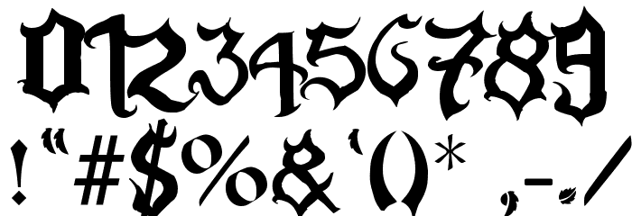 La Flama y La Espina Schriftart Anderer Schreiben