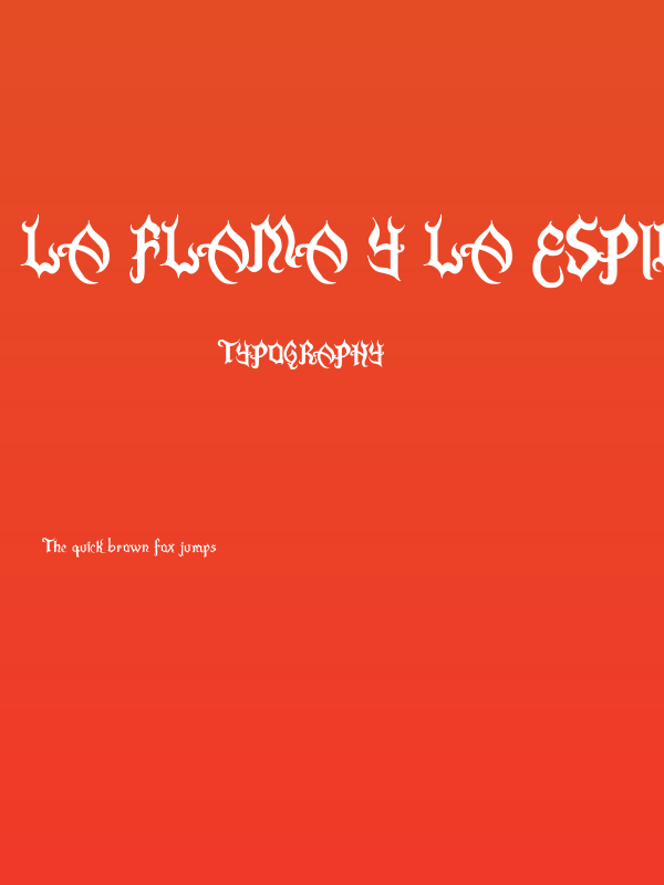 La Flama y La Espina2 Bold Poster