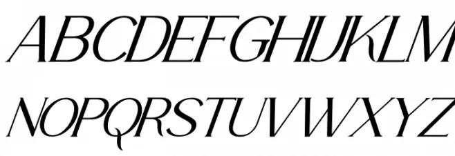 La Fleur Italic Fonte MAIÚSCULAS