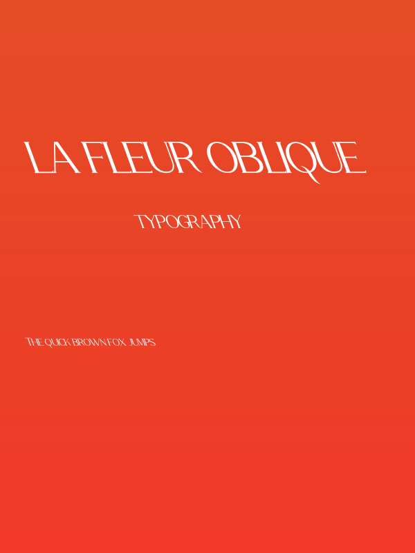 La Fleur Oblique Poster