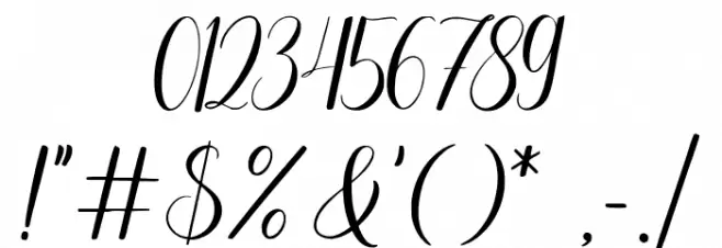 La Flibustiere Font OTHER CHARS