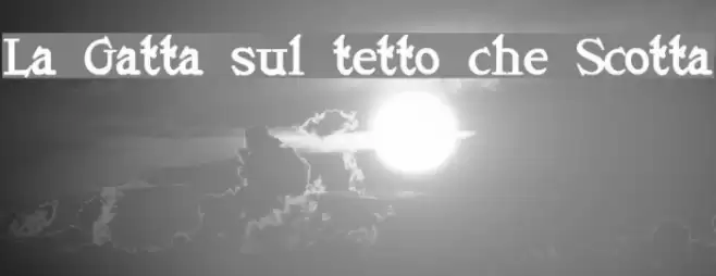La Gatta sul tetto che Scotta Font examples