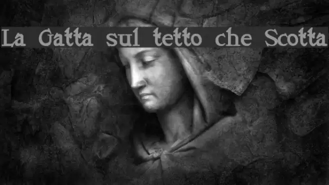 La Gatta sul tetto che Scotta Font examples