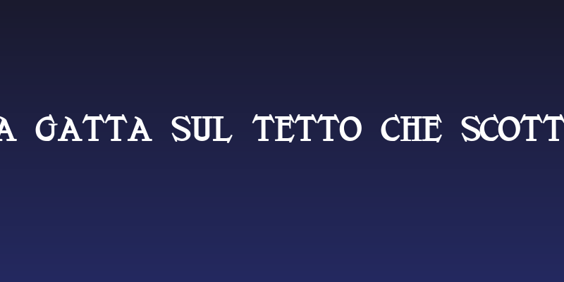 La Gatta sul tetto che Scotta Social Header