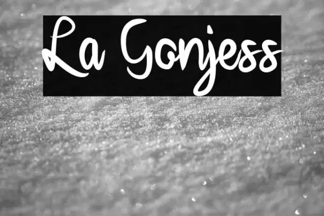La Gonjess Font examples