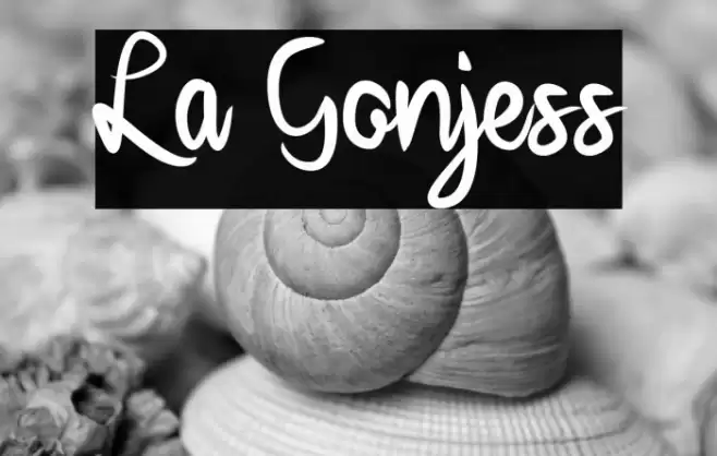 La Gonjess Font examples
