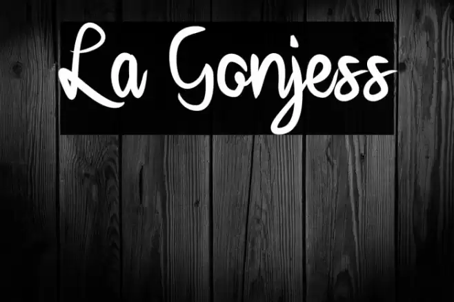 La Gonjess Font examples