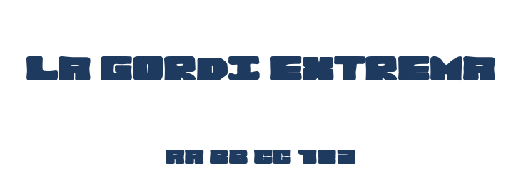 La Gordi Extrema Font Preview