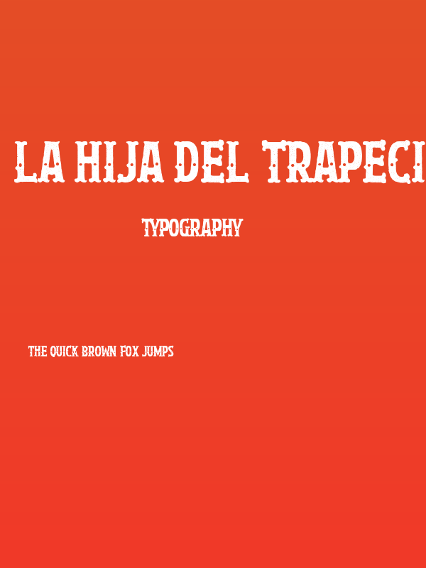 La Hija del Trapecista Poster