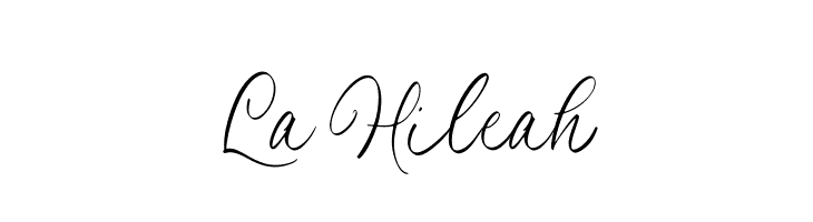 La Hileah  免费字体下载