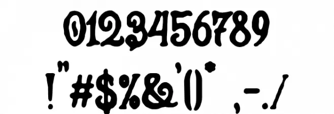 La Isla Tortuga フォント その他の文字