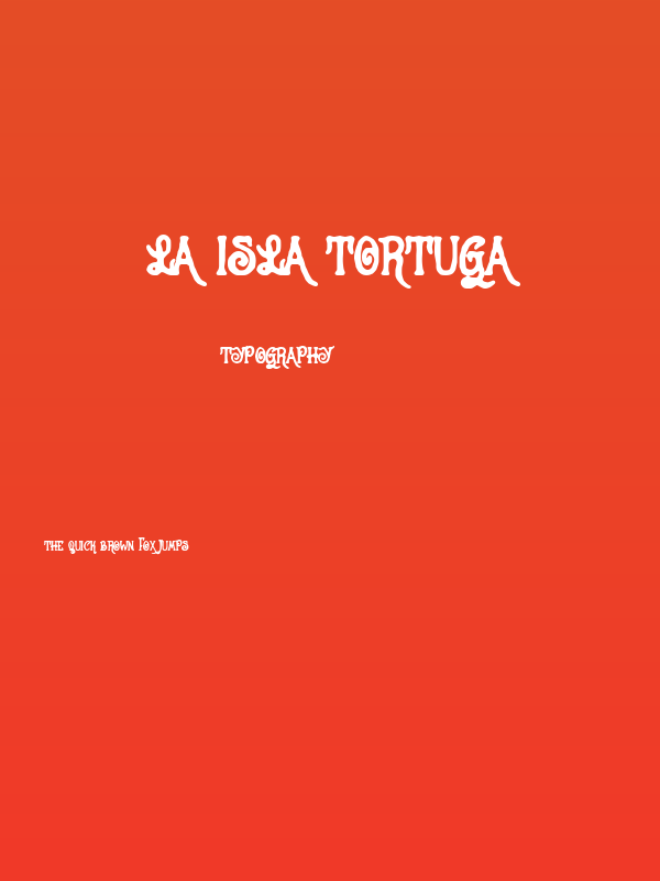 La Isla Tortuga Poster