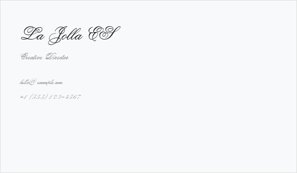 La Jolla ES Business Card