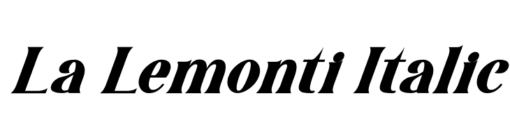 La Lemonti Italic  免费字体下载