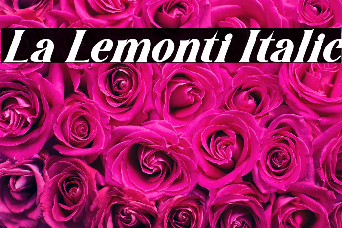La Lemonti Italic Example 3