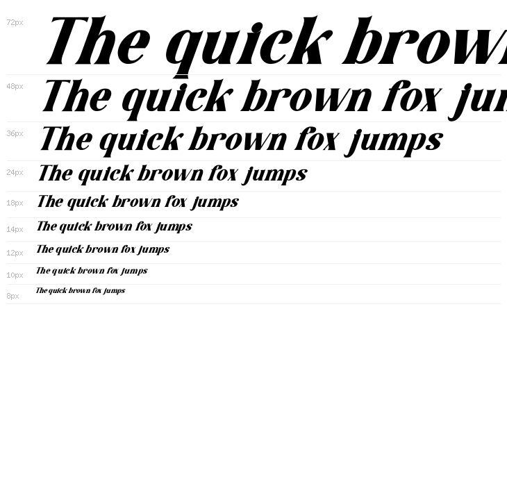 La Lemonti Italic Waterfall