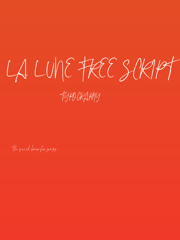 La Lune Free Script Poster