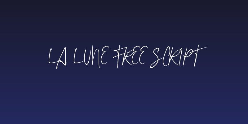 La Lune Free Script Social Header