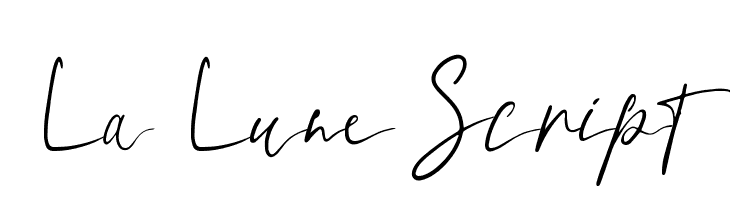 La Lune Script  Frei Schriftart Herunterladen