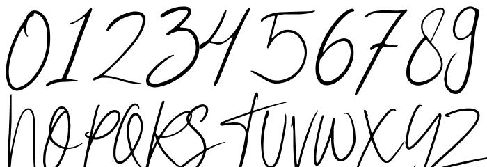 La Lune Script Font OTHER CHARS