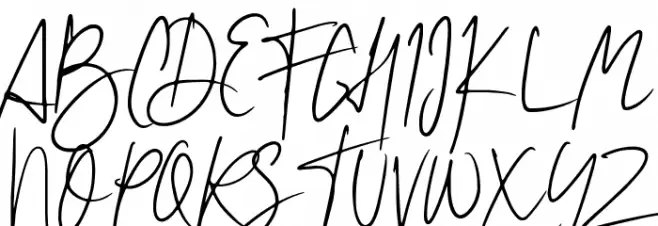 La Lune Script フォント 大文字