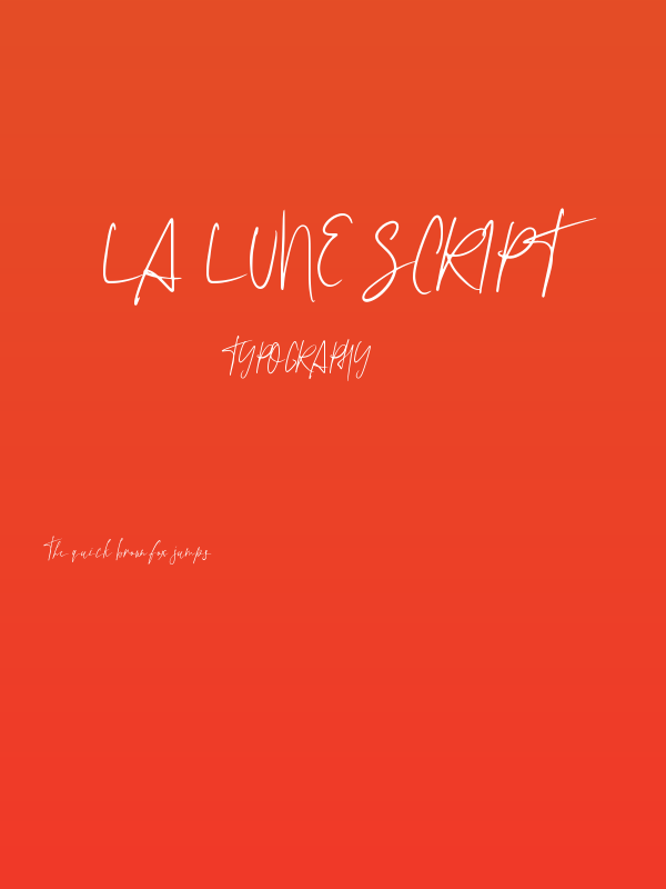 La Lune Script Poster