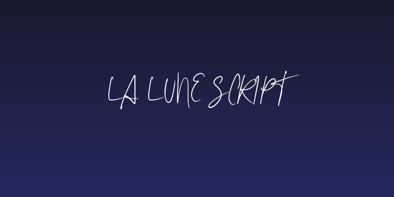 La Lune Script Social Header
