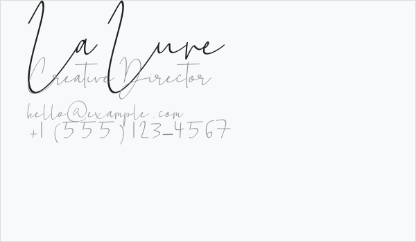 La Lune Business Card