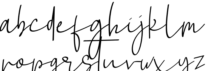 La Lune Font LOWERCASE