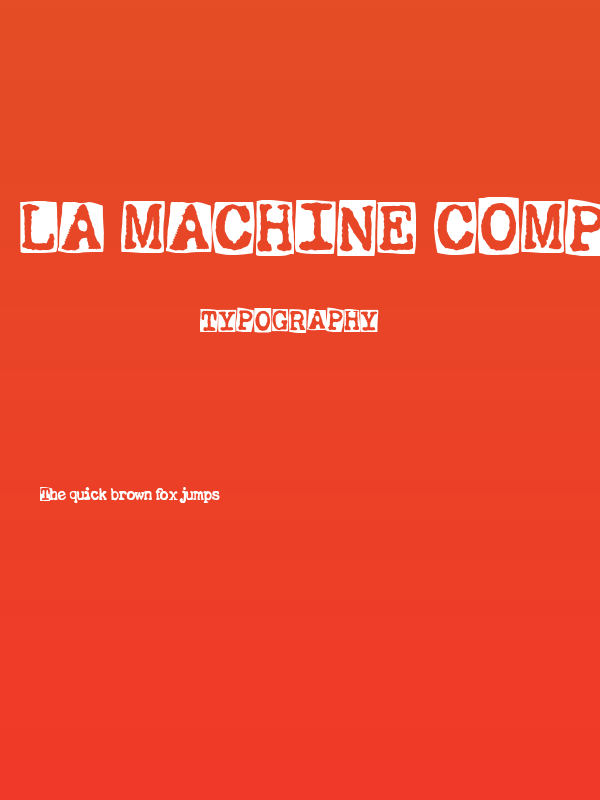 La Machine Company Poster