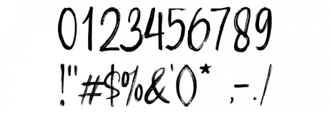 La Maison Brush Demo Version Font OTHER CHARS