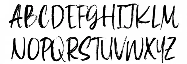 La Maison Brush Demo Version Schriftart Groß