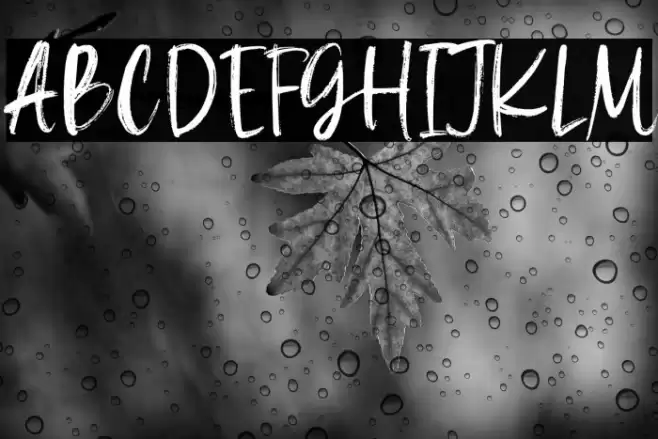 La Maison Brush Demo Version Font examples