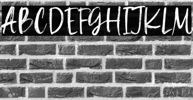 La Maison Brush Demo Version Font examples