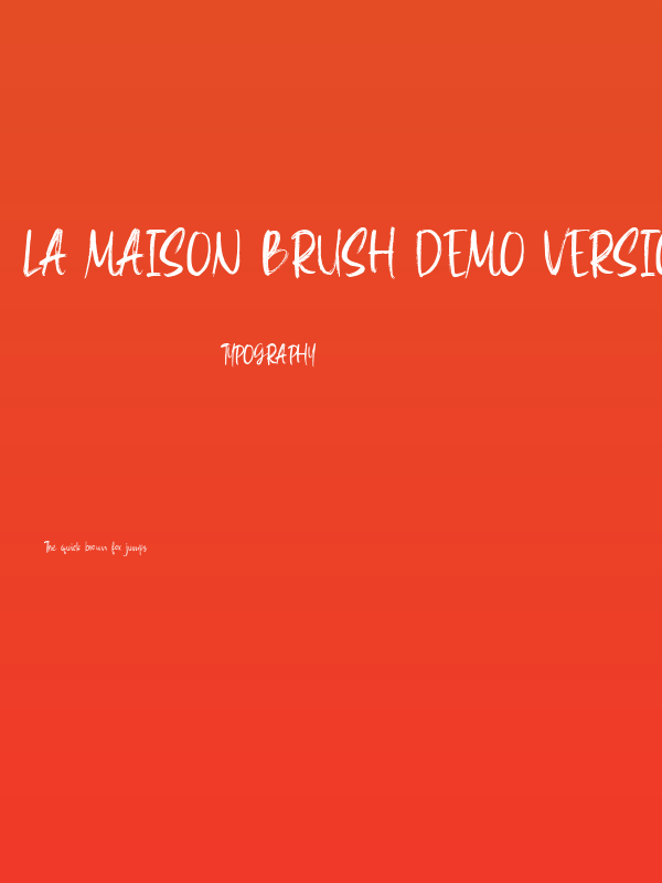La Maison Brush Demo Version Poster