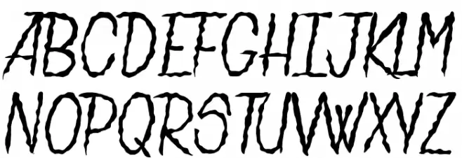 La Maison de Papier Schriftart Groß