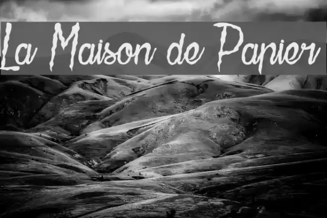La Maison de Papier Polices examples