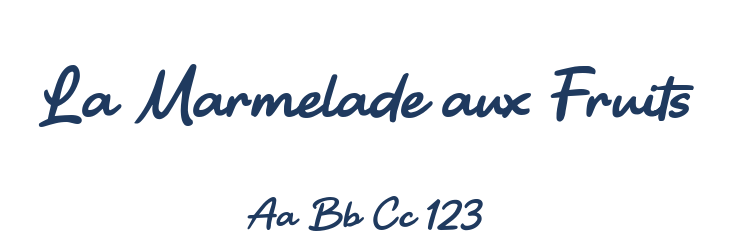 La Marmelade aux Fruits Font Preview