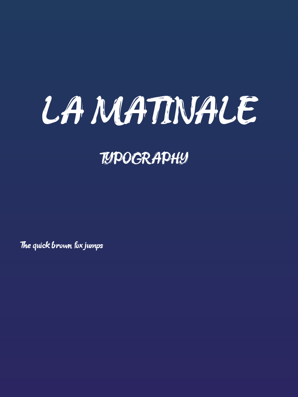 La Matinale Poster