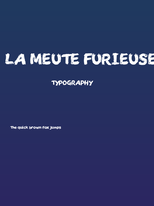 La Meute Furieuse Poster