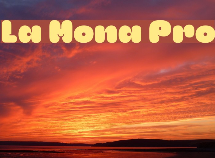 La Mona Pro Font examples