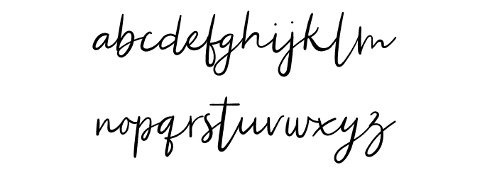La Muselle Font LOWERCASE