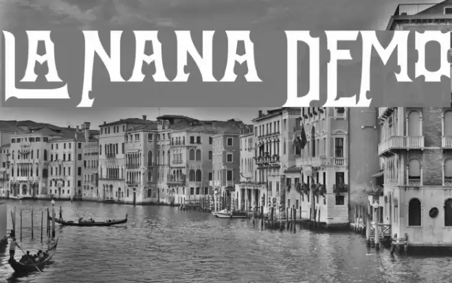 La Nana DEMO Font examples