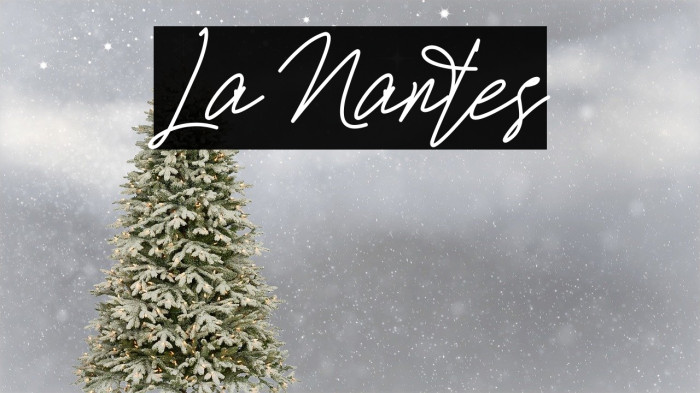 La Nantes Шрифта examples