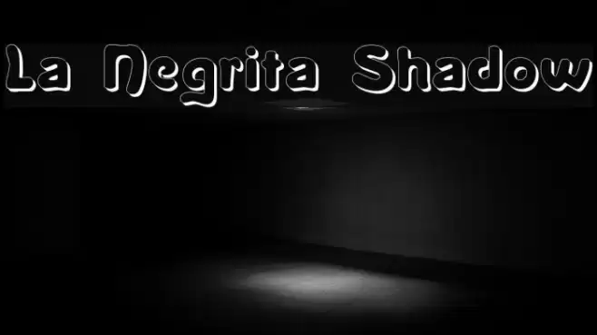 La Negrita Shadow Font examples