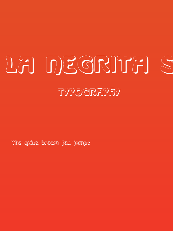 La Negrita Shadow Poster
