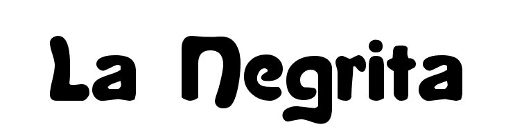 La Negrita Font