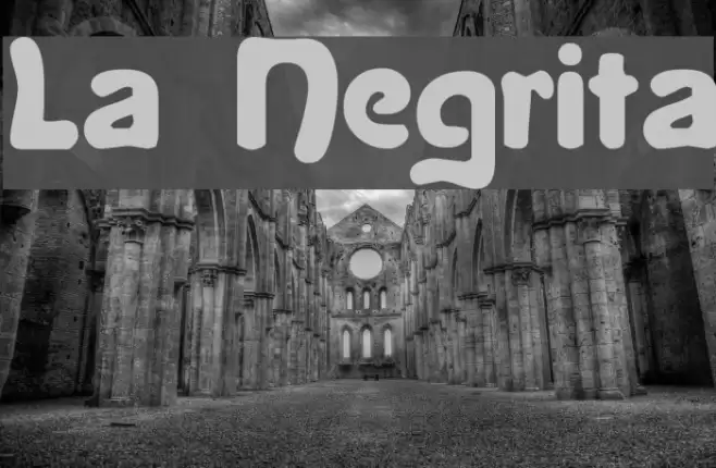 La Negrita फ़ॉन्ट examples