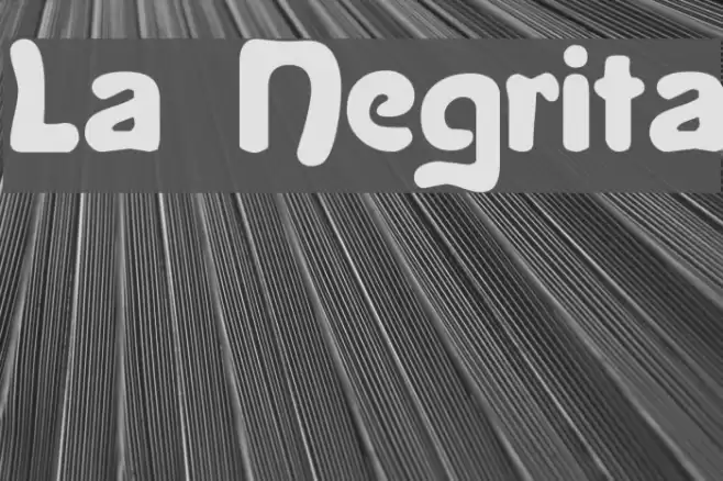 La Negrita फ़ॉन्ट examples