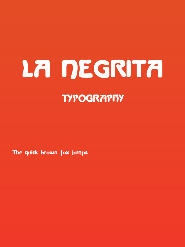 La Negrita Poster